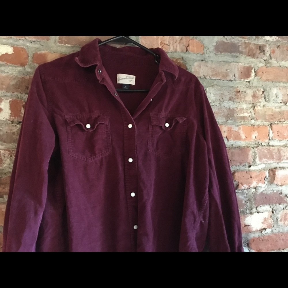Corduroy button up